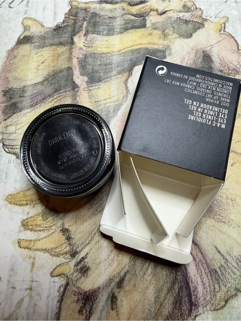 MAC COSMETICS BNIB DARK ENVY Fluidline eye-liner gel Very Rare!